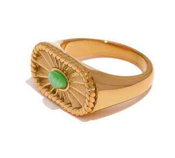 Green Opal Ring